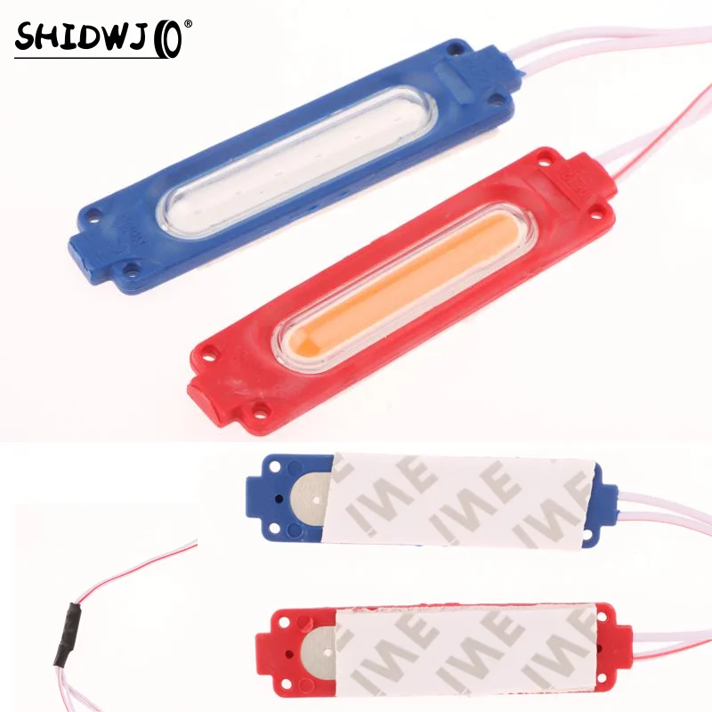 

1 Piece 1 To 2 Vehicle Warning Flash Lamp 12V COB Red Blue Strobe Lights For Car Moto Bike Grille Decor Atmosphere Lighting
