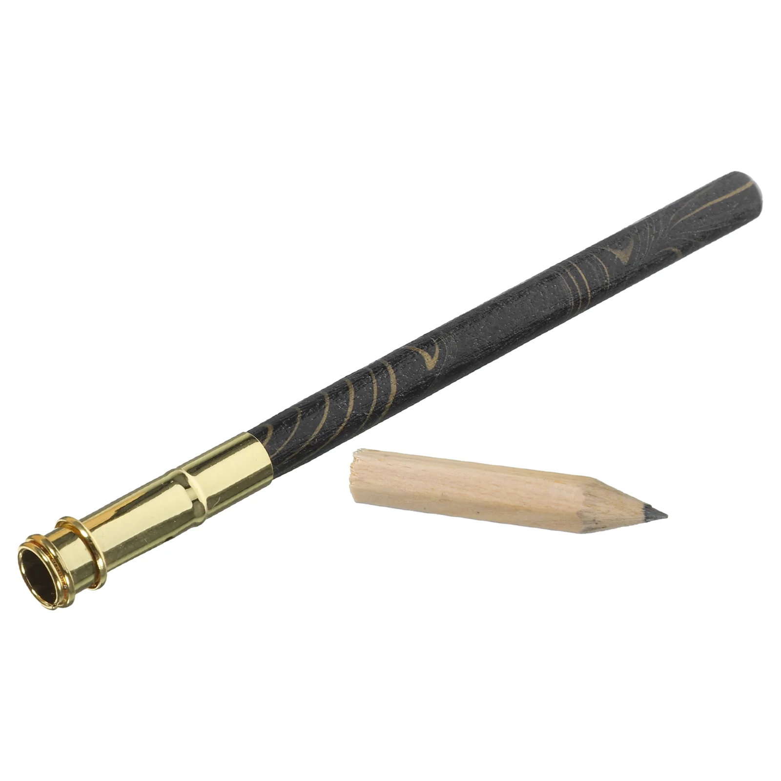 Lápis de extensão, suporte curto, extensores, poste de madeira, esboço artístico, lápis de bambu para artistas, material de escritório doméstico