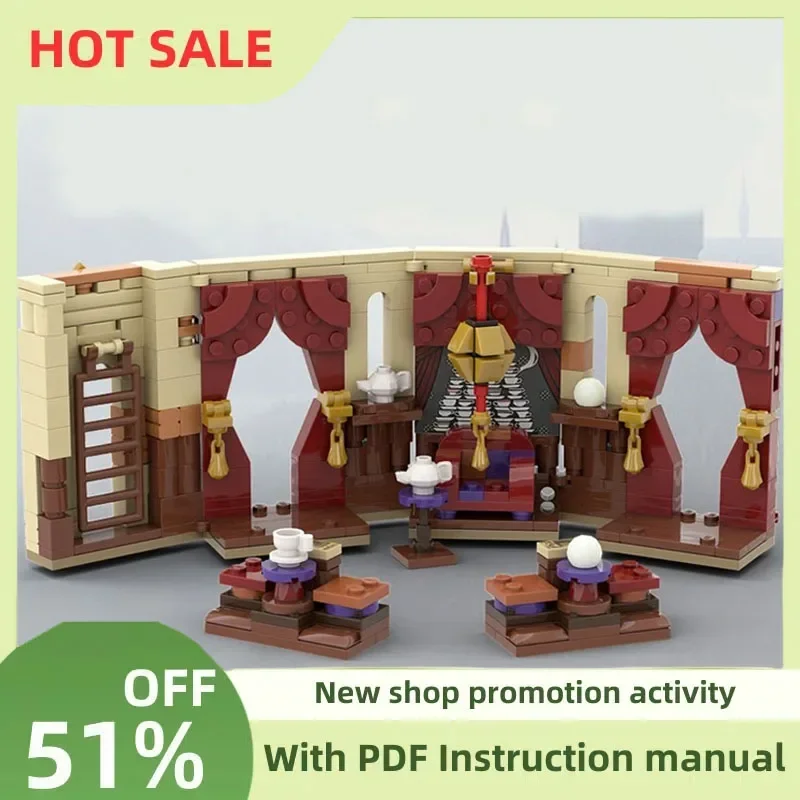 New Hot Famous Magic Movie Series Moc Divinations Classroom Model Custom Puzzle Diy Creative Ideas Kids Toy Birthday Gifts