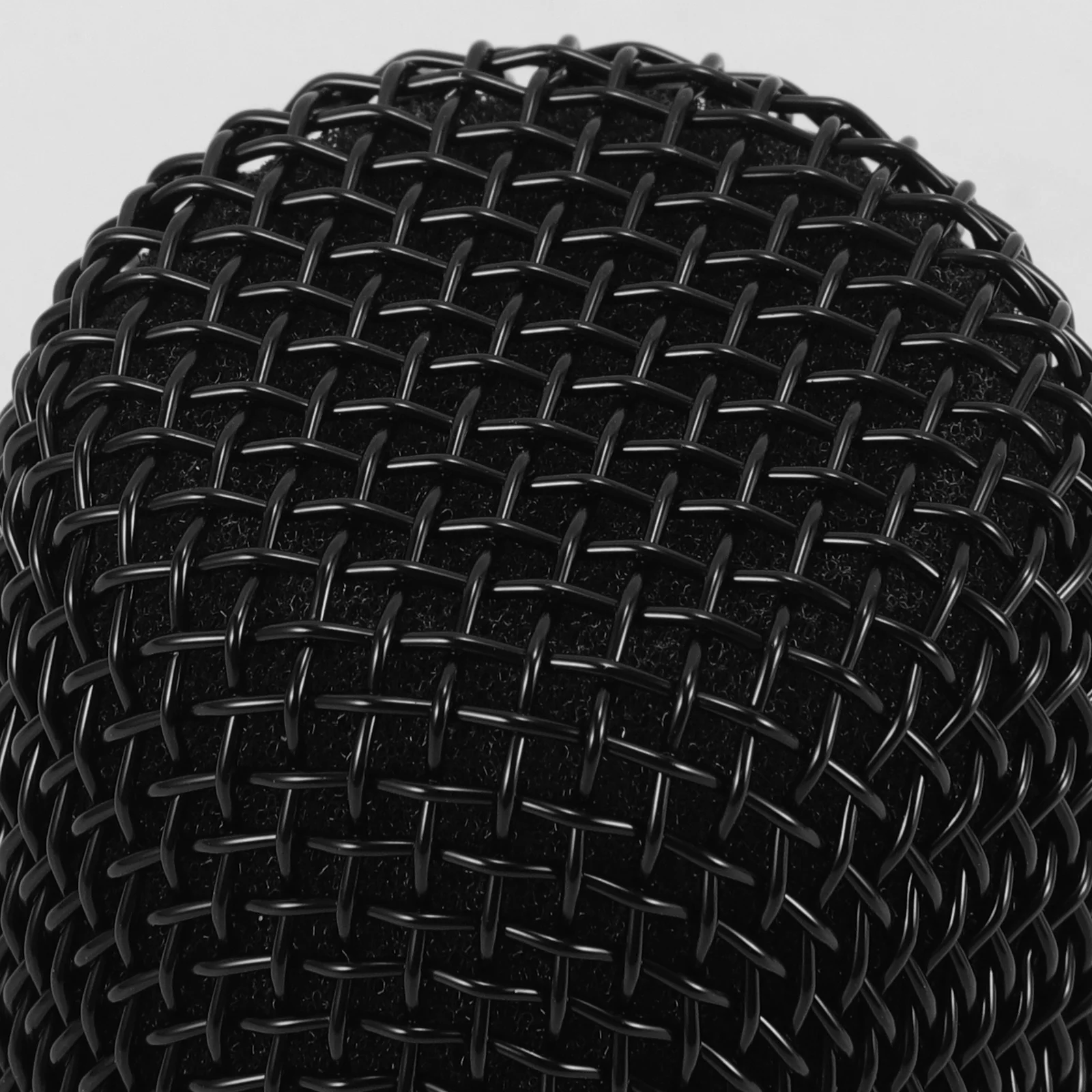 غطاء رأس ميكروفون معدني بديل للميكروفون مناسب عالميًا للميكروفونات الديناميكية للحد من الضوضاء غطاء شبكي واقي للزجاج الأمامي