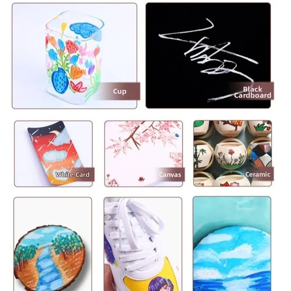 Nieuwe 7/12 Kleuren Nail Art Markers voor Gel Nagels DIY Waterdichte Nail Art Pennen Set Art Nail Decoratie Nail Art graffiti Pen