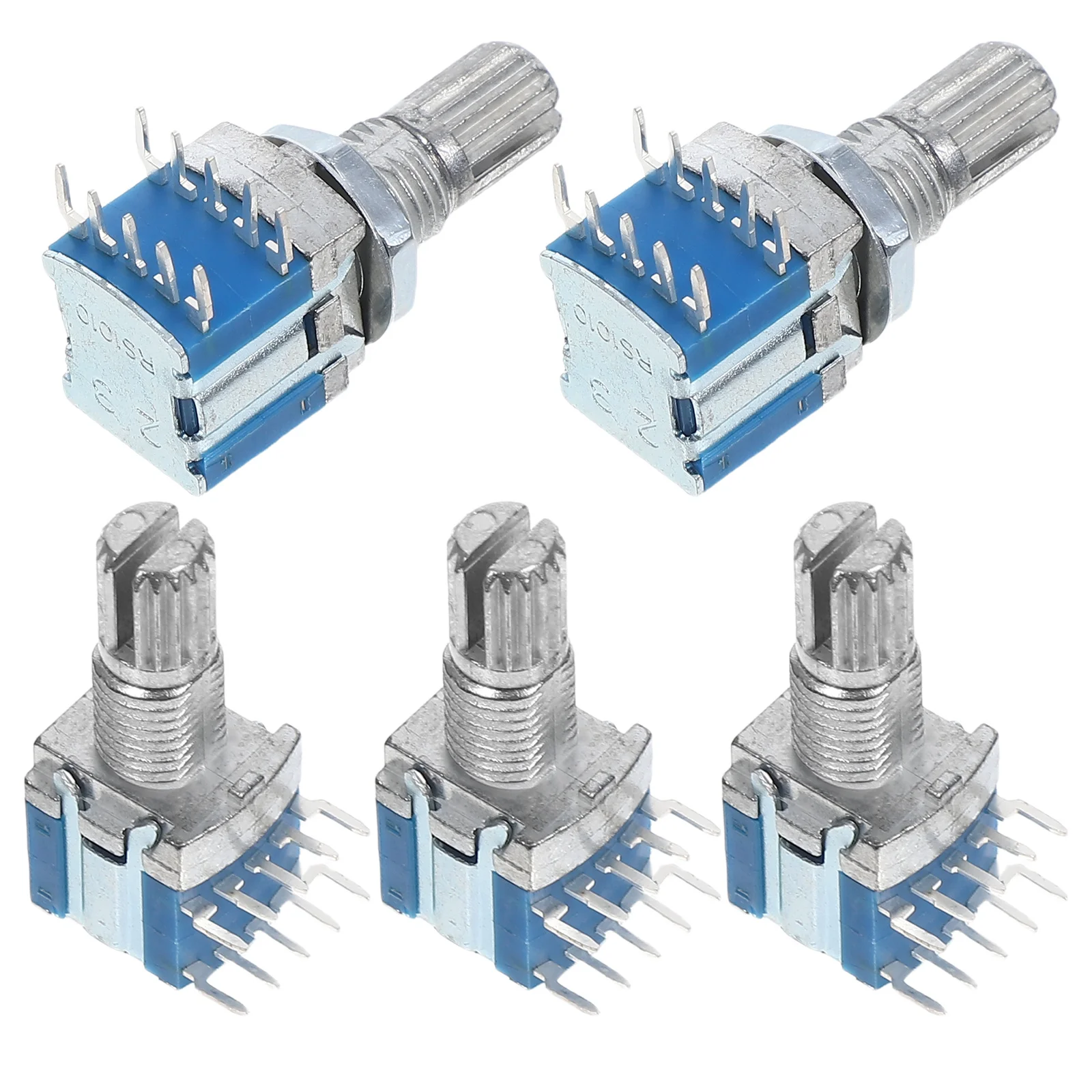 

5Pcs Multi-Position Rotary Encoder Metal Encoder Precise Control Compact Design Metal Shaft for Audio Industrial Appliance