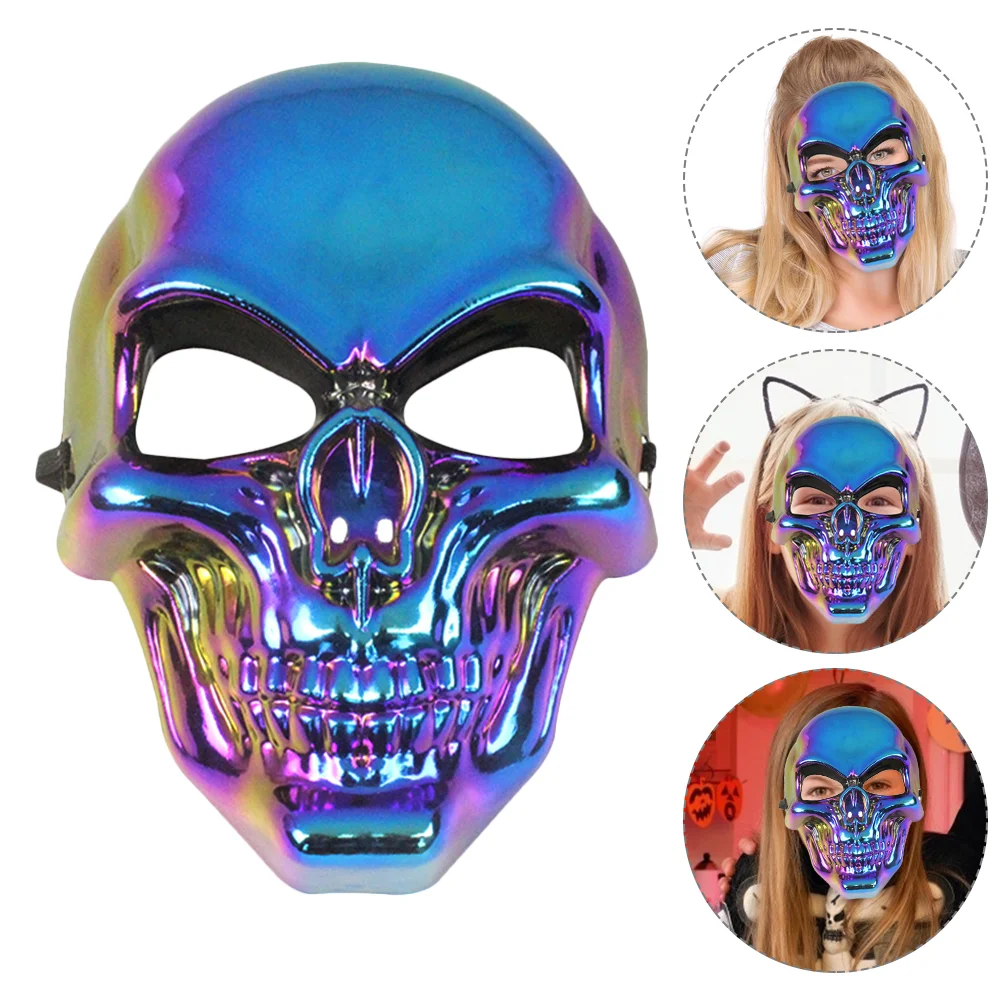 2 Pcs Skull Mask Costume Party Masquerade Scary Cosplay Dancing for Secret Room Halloween Plating