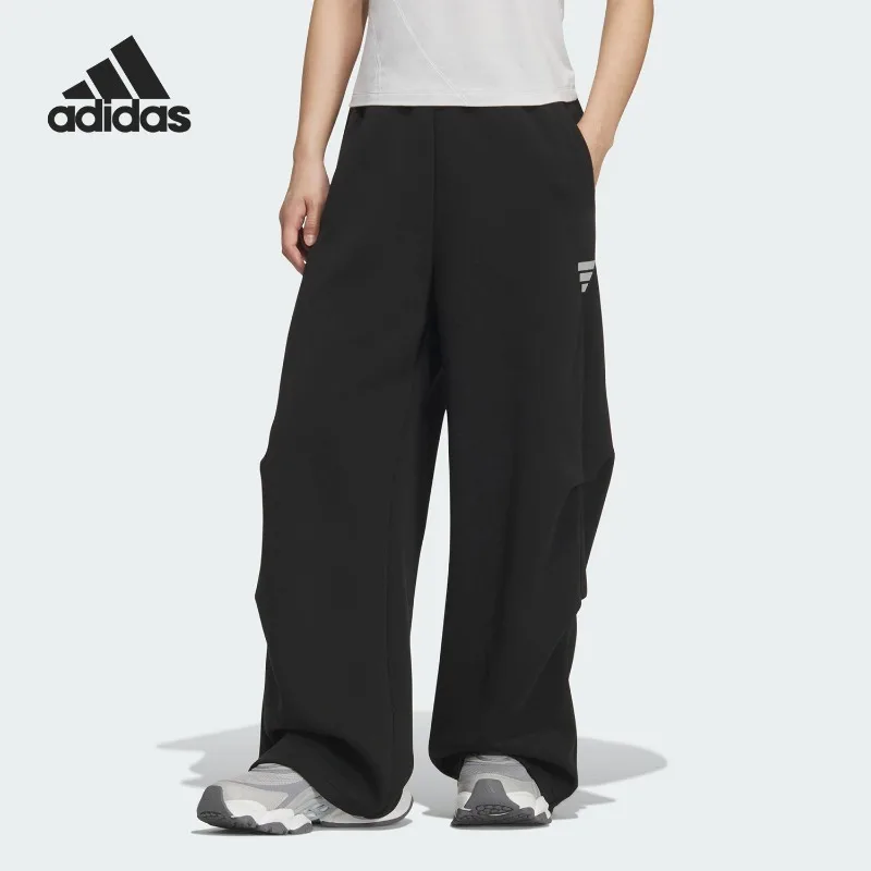 Adidas Autumn Women's Daily Sports Straight Knitted Trousers KS0077