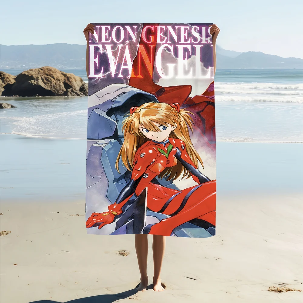 Rei E-EVA-A Shower Camping Quick Dry Sports Cool Large Beach Towels Soft Ayanami Girl Langley Asuka Pool Gift Anime For Travel