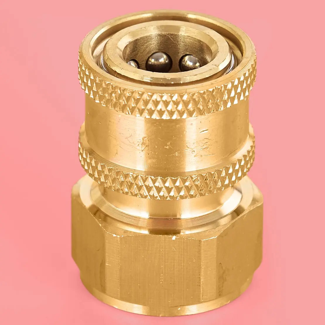 M22 Quick Release Connector Coupler Fitting Adapter For High Pressure Washer & Hose Gold Brass