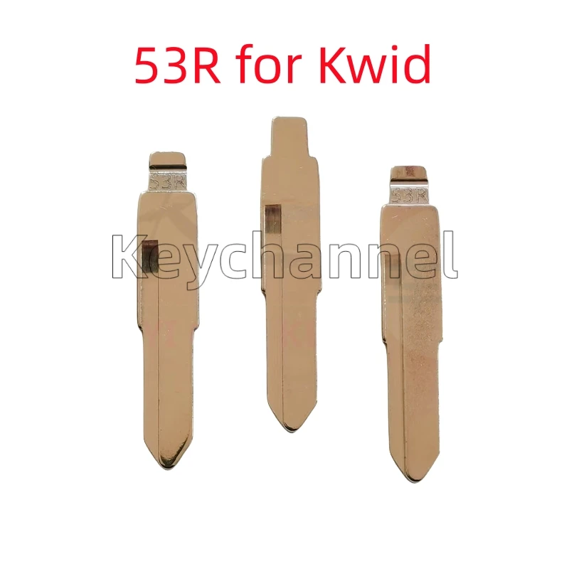 10pcs 53R KD Key Blank Universal VVDI Folding Flip Key Blade For Renault Kwid RTX Megan Dacia Clio for Xhorse KEYDIY Remote 53 R