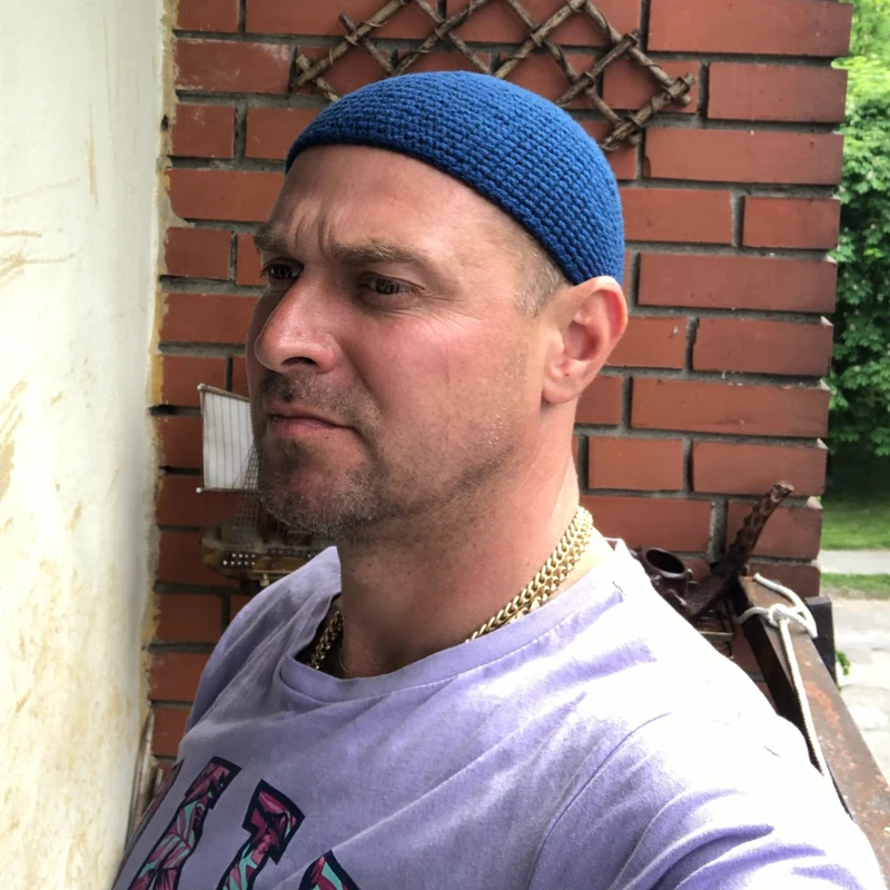 Dzianinowe męskie muzułmańskie czapki modlitewne Męska czapka z czaszką Islamskie nakrycie głowy Ramadan Żydowska czapka Kippah Homme Kufi pod kaskiem Czapki beanie