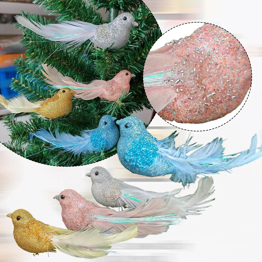 1pcs Simulation Foam Birds Artificial Foam Feather Doves Craft Birds Mini Decorative Birds For Home Garden Party Decoration