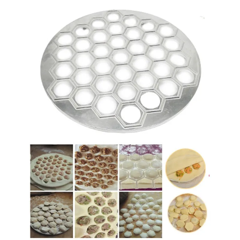 37 Holes Ravioli dumplings Tool maker mold Aluminum Samosa Cooker russian pelmeni maker Dumplings Making Mold