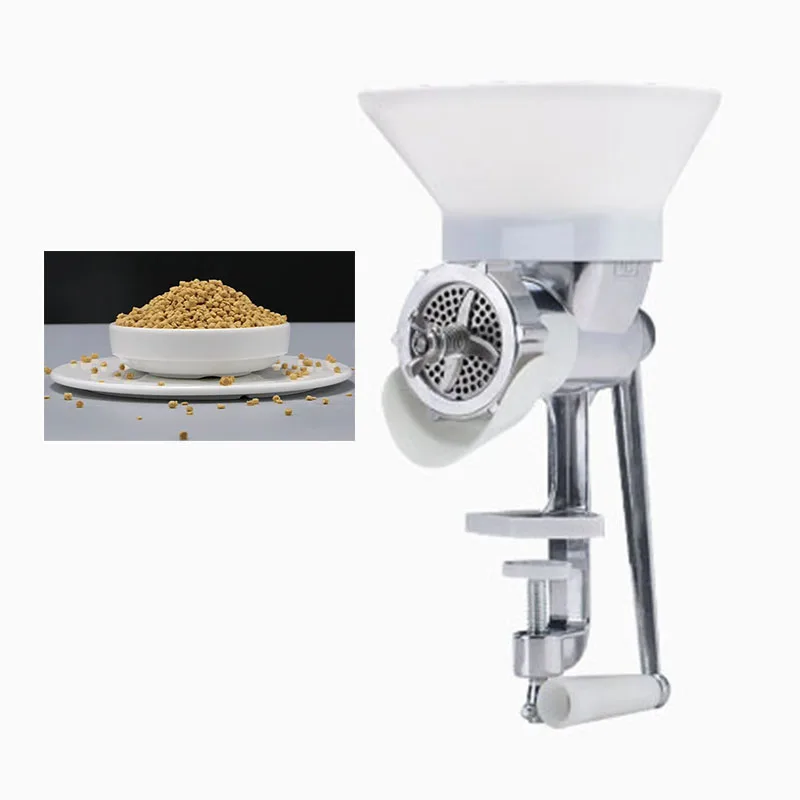 Upgrade Household Small Manual Fish, Poultry and Rabbit Feed Pellet Making Machine/Manual Bird Feed Extruder Processing Tool