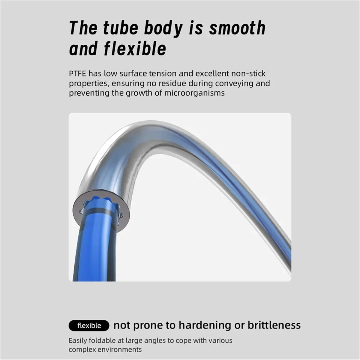 Tubo de PTFE de materiais em forma de estrela 4 mm OD Impressora 3D DIY ultramacia para -10 m