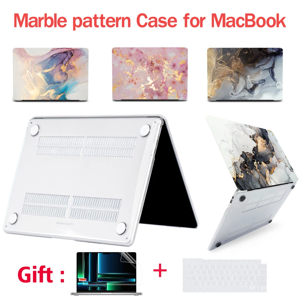 Marble Printed Case for MacBook Pro 14 16 Max Pro 2021/2024 for Macbook Air 13 15 Inch M4 M3 M2 M1 A3240 A3241 A2337 2025 Cover