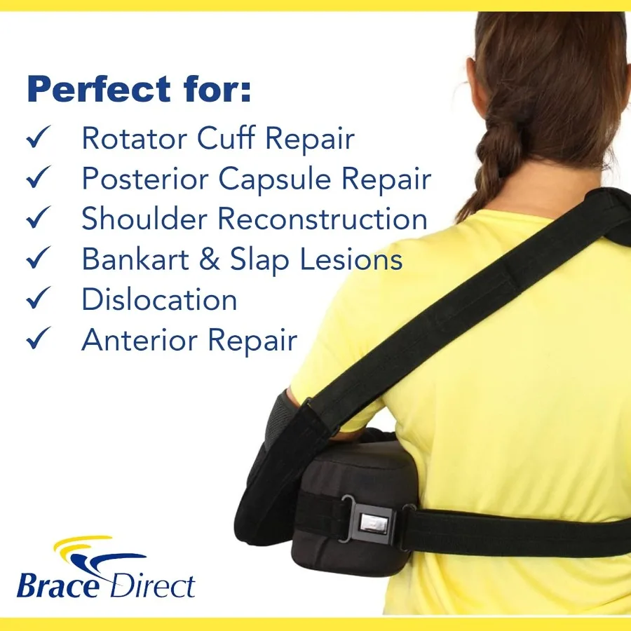 Brace Direct Shoulder Immobilizer with Abduction Sling for Injury Support for Posterior Capsule Dislocations Rotator Cuff Sublu