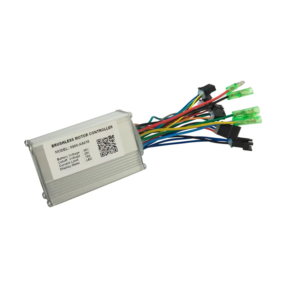 

Контроллер бесщеточного двигателя Ebike X869-AA018 36 В 15 А для светодиодного дисплея, электрические скутеры, аксессуары для MTB, регулятор скорости