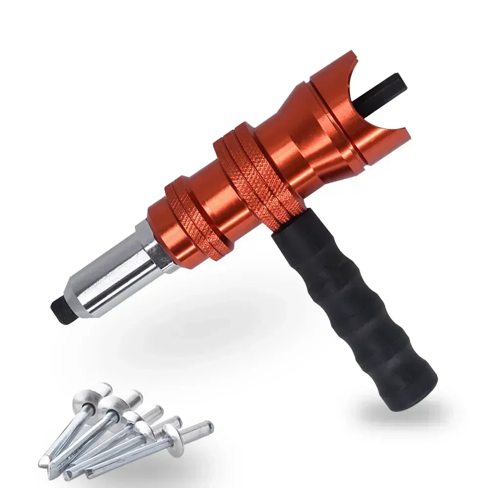 Shell Tool Drill Adapter Tool Rivet Riveting Gun Gun Electric Electric Rivet Bit Blind Adapter Rivet Conversion Metal