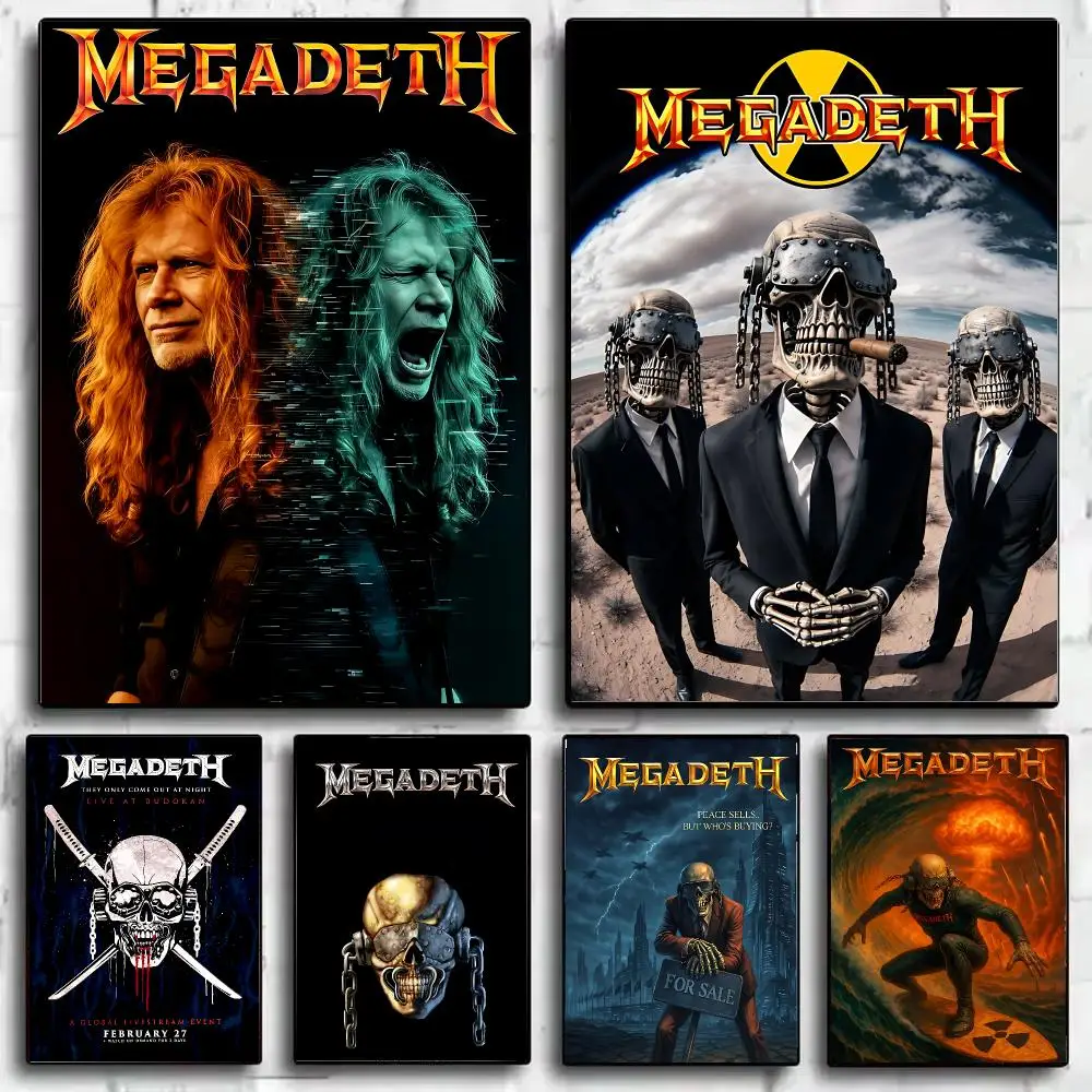 Bond M-Megadeth Poster HD Wall Art Print for Bedroom Living Room Office Bar Modern Aesthetic Home Decor