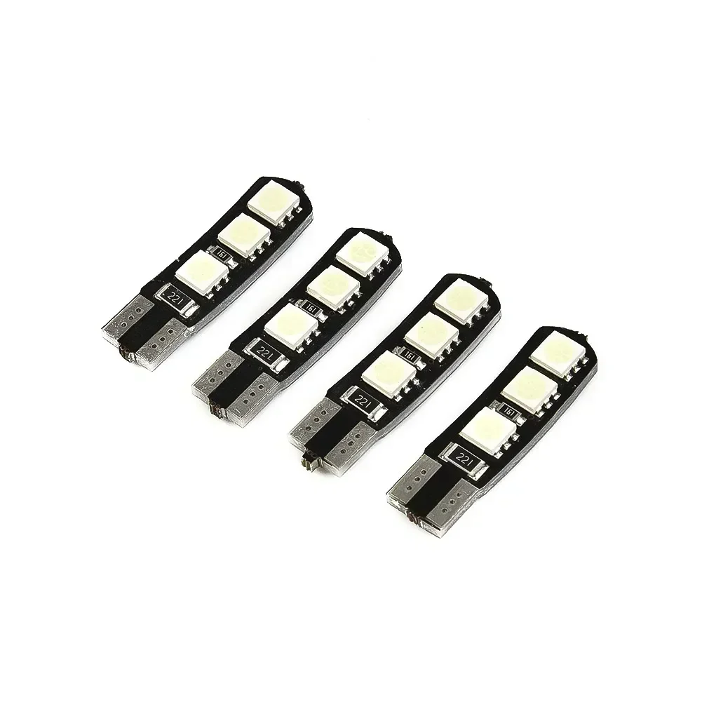 4pcs Ice Blue LED No Error Eyebrow Eyelid Light Bulb For Mercedes Benz W204 C300 C350 8000K T10-6SMD LED High Quality