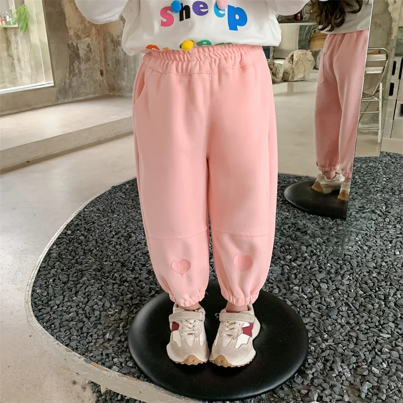 

Spring and Autumn Girls' Sports Pants 2024 New Fashionable Guards Spring Style Children's and Girls' Spring Clothing