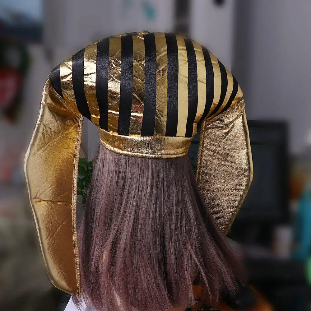 

Snake Head Halloween Pharaoh Hat Halloween Party Decorations Masquerade Party Egyptian King Hat Cosplay Costume Props Headpiece