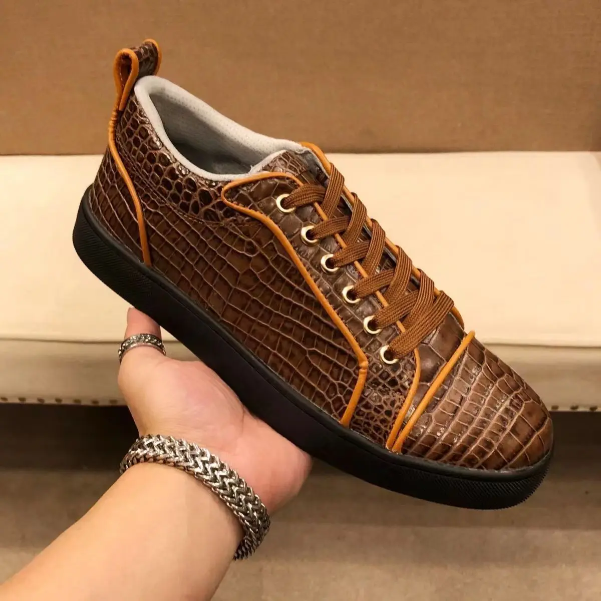 BATMO 2024 new arrival Fashion causal shoes men,male Genuine leather snaekers PDD457