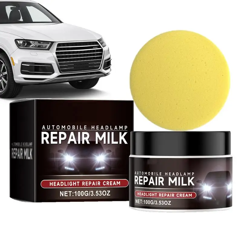 Car Headlight Restoration Polishing Cleaner Headlamp Scratch Remover Repair Cleaning Remove Oxidation Headlight Polish Liquid