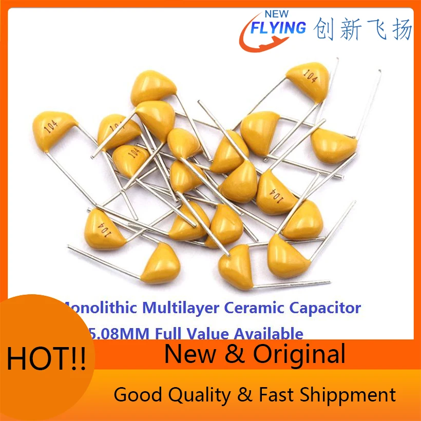 50PCS 50V 5.08MM  221/222/223/224/225/300/330/331/332/334/335 220PF/2.2NF/0.022UF/220NF/ Monolithic Multilayer Ceramic Capacitor
