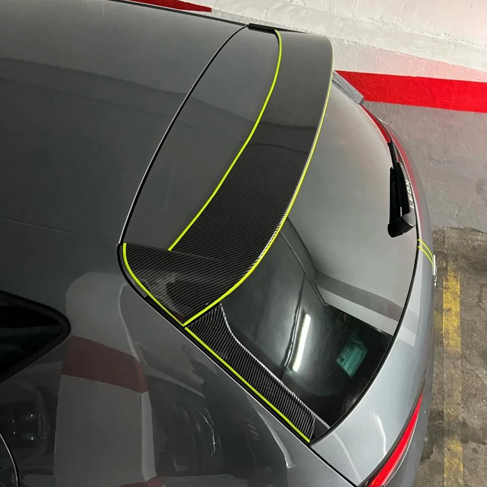 Para seat leon mk3 5f fr estilo hatchback 5 portas 2012 -2020 abs material spoiler traseiro lábio tronco asa não caber 3 portas