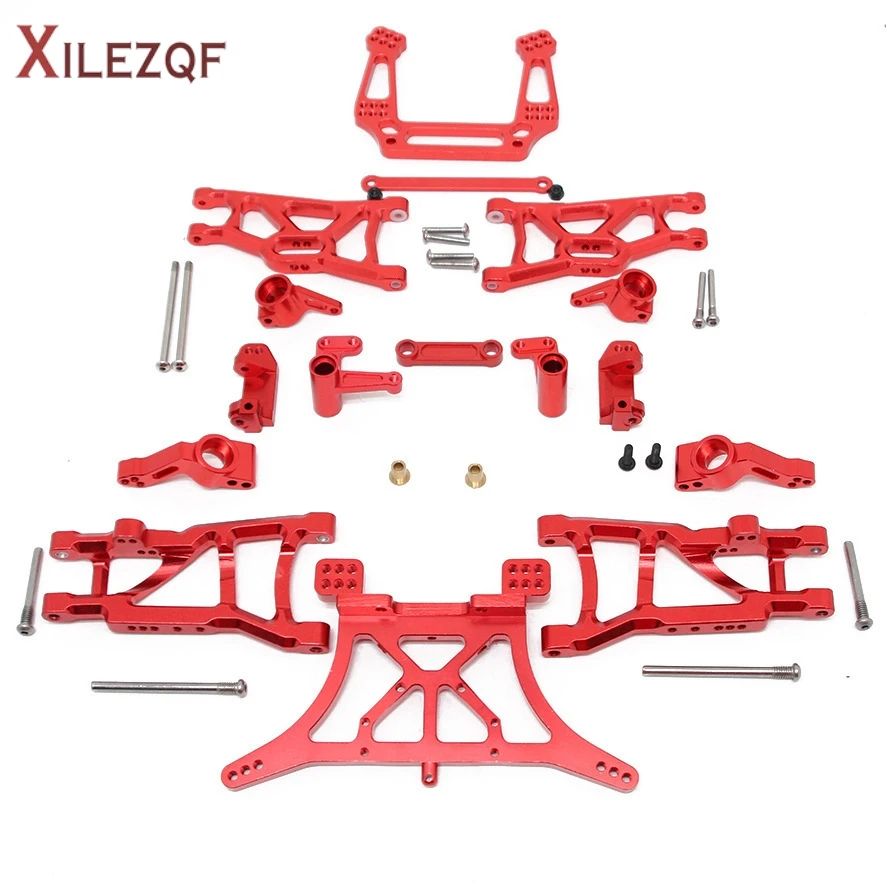 XILEZQF Traxxas Slash 2WD Caster Block Steering Knuckle Arms Shock Tower Rear Axle Upgrade Part Accessories Durable Racing