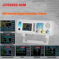 JUNCTEK JDS6600 60MHz Dual Channel DDS Function Signal Generator Digital 2-CH Frequency Meter Arbitrary Waveform Pulse Generator