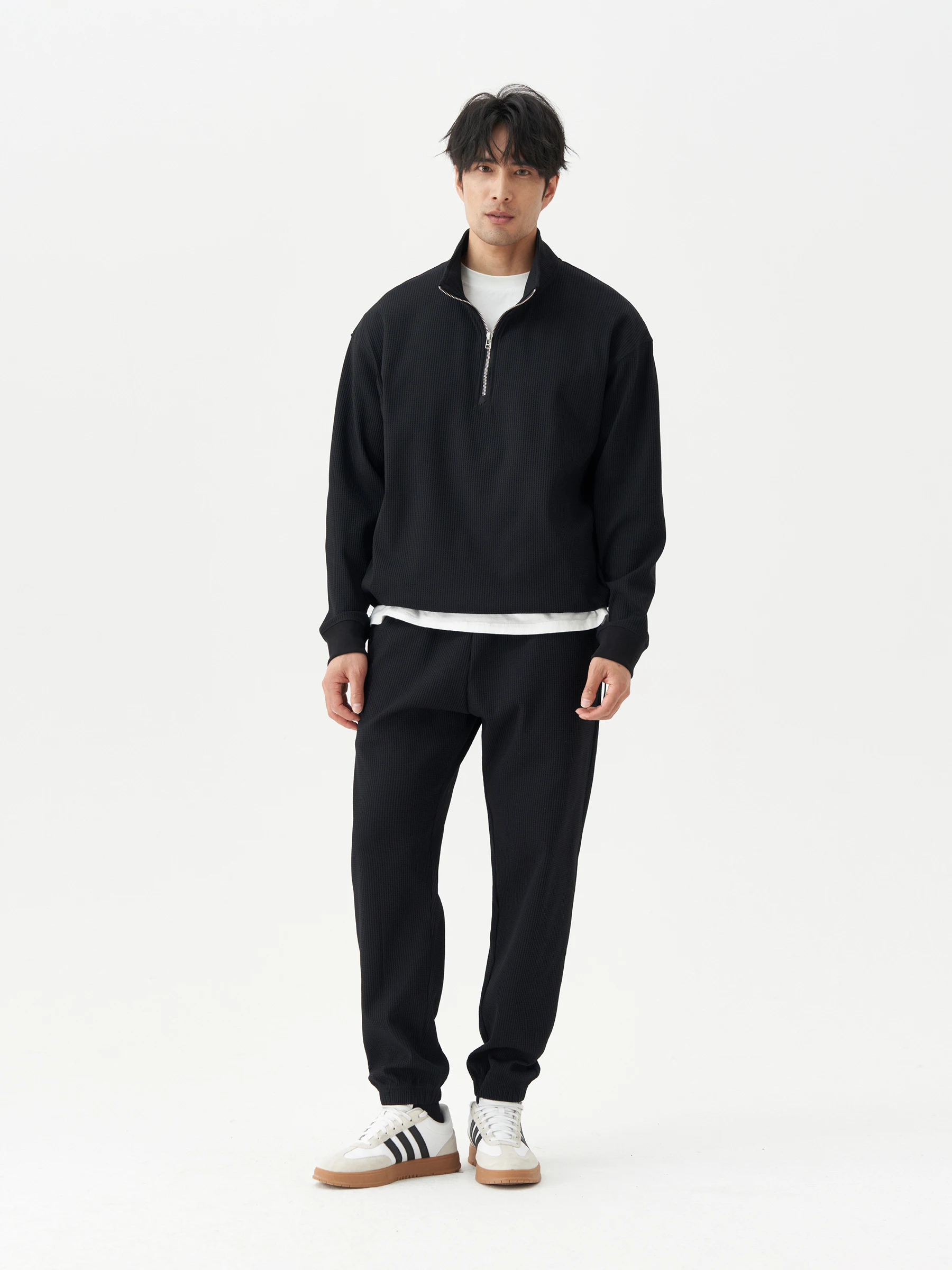 

LEZORA Gold*win Qui Dry Anti-Wrinkle Elastic Waist Dstring Sweatpants ex Spring Autumn Faion Urban Sle Polyester...
