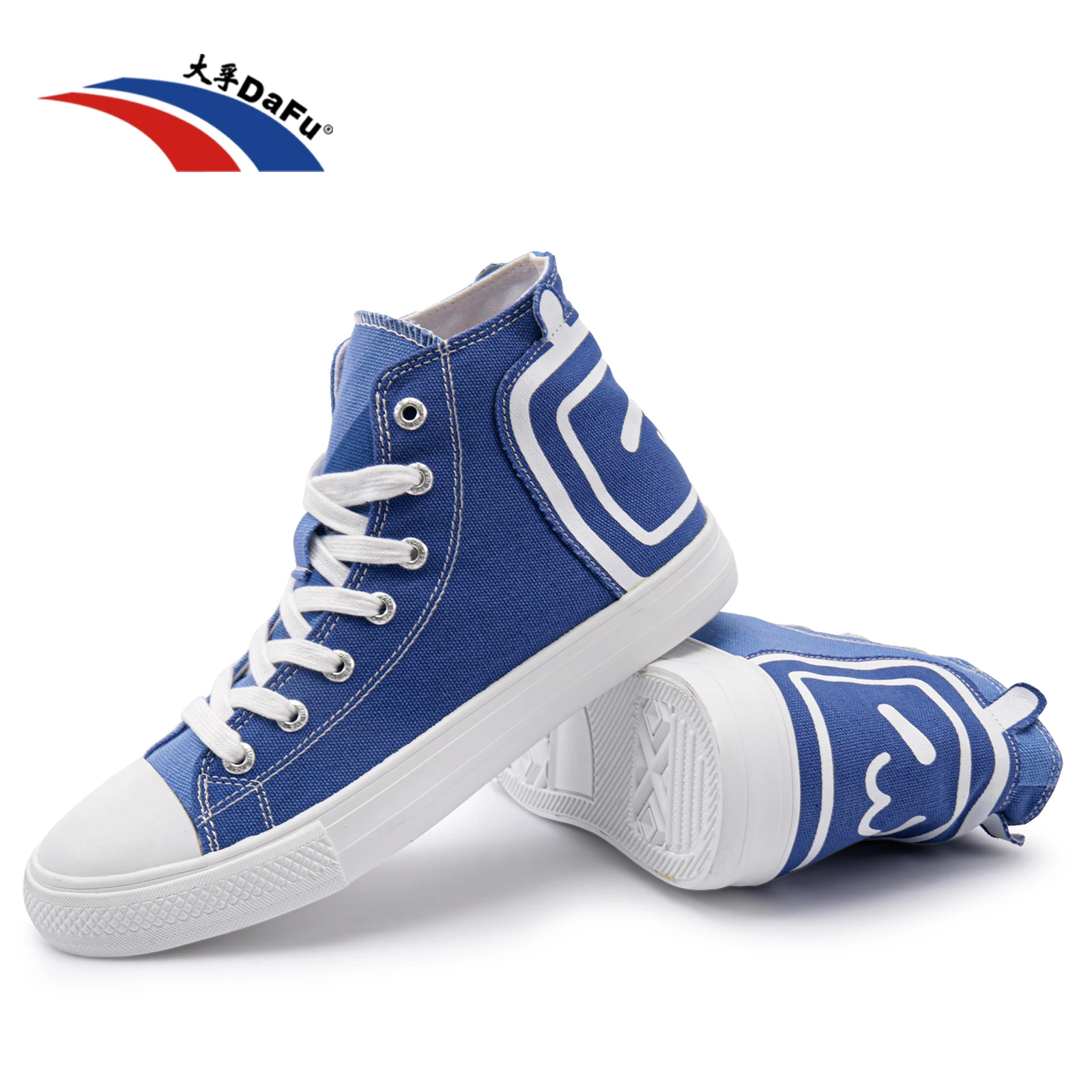 Dafu Shoes Mid Top Parkour New Blue Sneakers 0062.