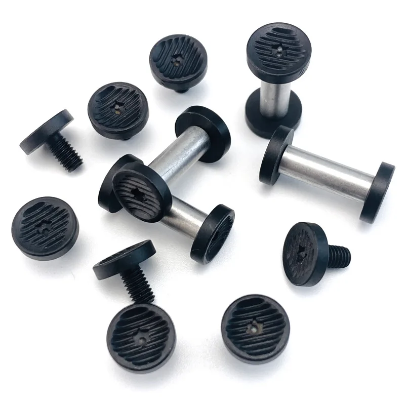 CNC 6 Sizes Stainless Steel Knife Handle DIY Making Parts M3 Screws Pair Locking Rivet Spindle Nail T8 Torx Button Head Bolt
