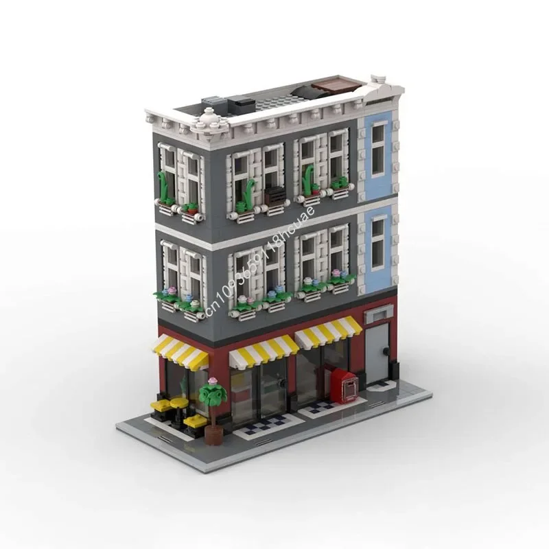1769PCS MOC Edificio modulare personalizzato Bodega e appartamento Modello Building Block Assemblaggio creativo Mattoni educativi Giocattoli Regalo per bambini
