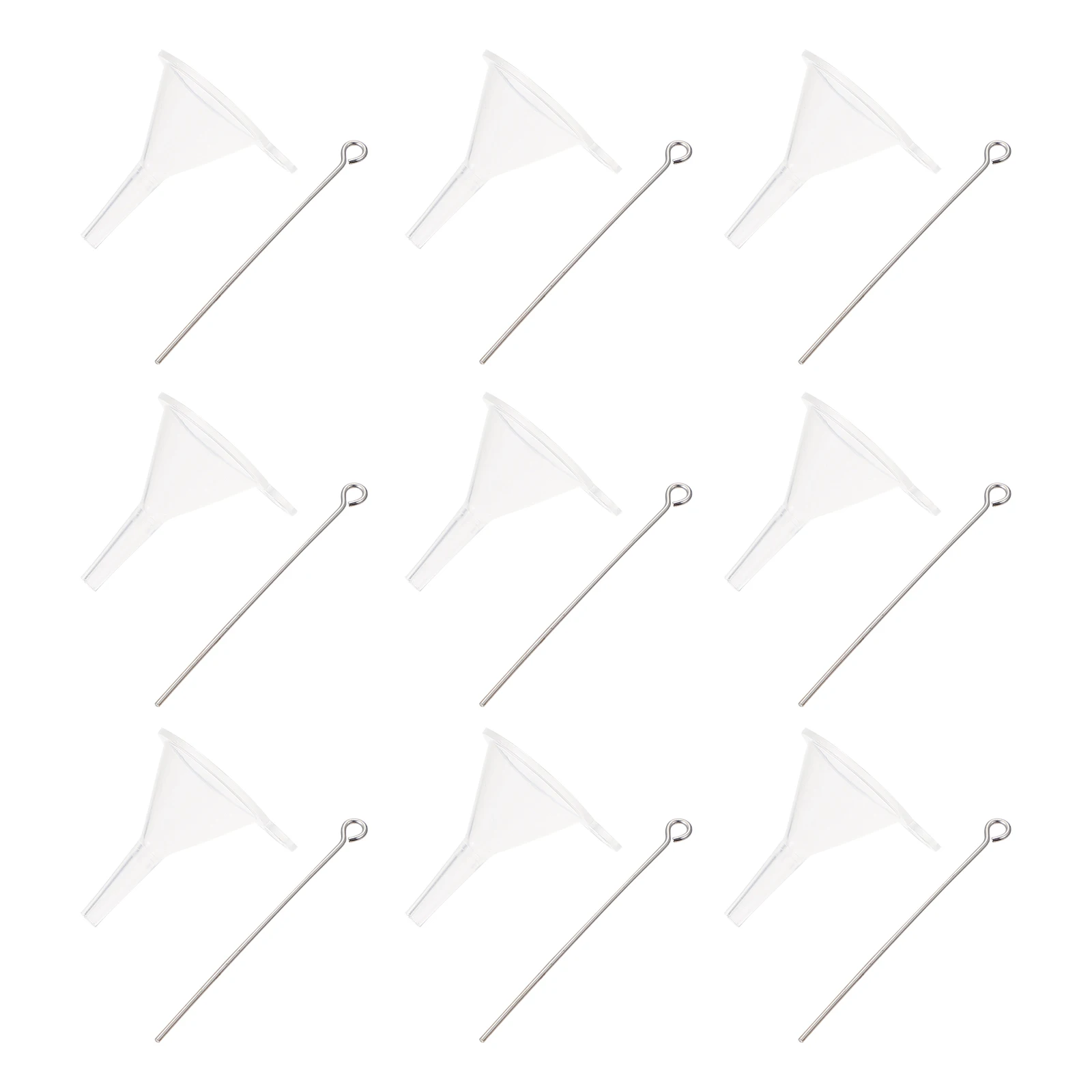 

10 set 10 Sets Funnels for Perfume Bottle Urn Small Funnel Bone Ash Plastic Lightweight Multi-function Dispensing Tools