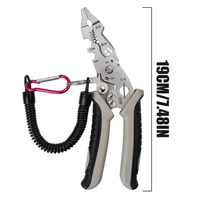 Multifunctional Electrical Wire Crimper Cable Cutter Plier Adjustable Automatic Wire Stripper Crimping Pliers Terminal Hand Tool