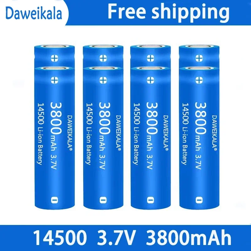 Batterie lithium-ion aste de grande capacité, utilisée pour la brosse à dents électrique, le rasoir, le barbier, 14500 mAh, 3.7V, 3500