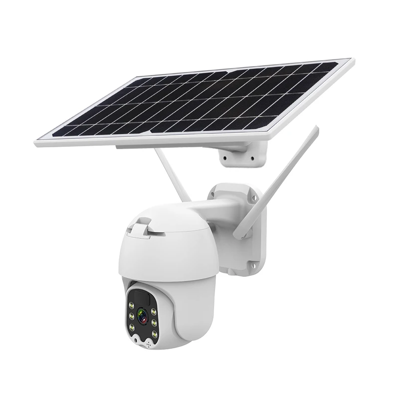 2MP 1080P Solar Power Full Color Wireless WIFI/4G  PTZ  IP Dome Camera AI Humanoid Detection  Home Security CCTV Baby Monitor