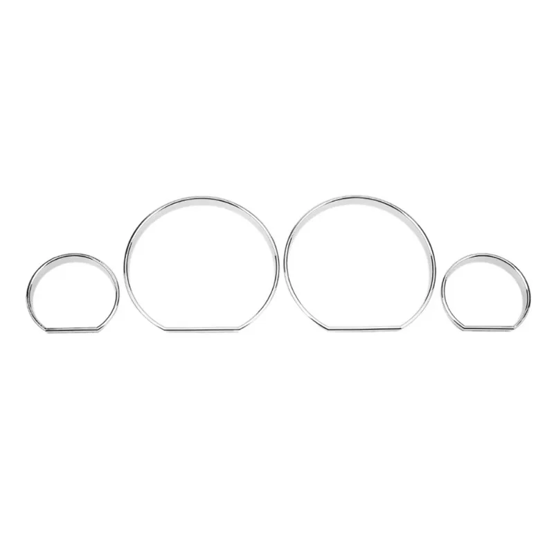 For BMW E46 Chrome Gauge Dash Dial Rings Bezel Trim Speedometer AC for BMW E46 M M3 Car Circle Styling Cover Auto Accessorie NEW