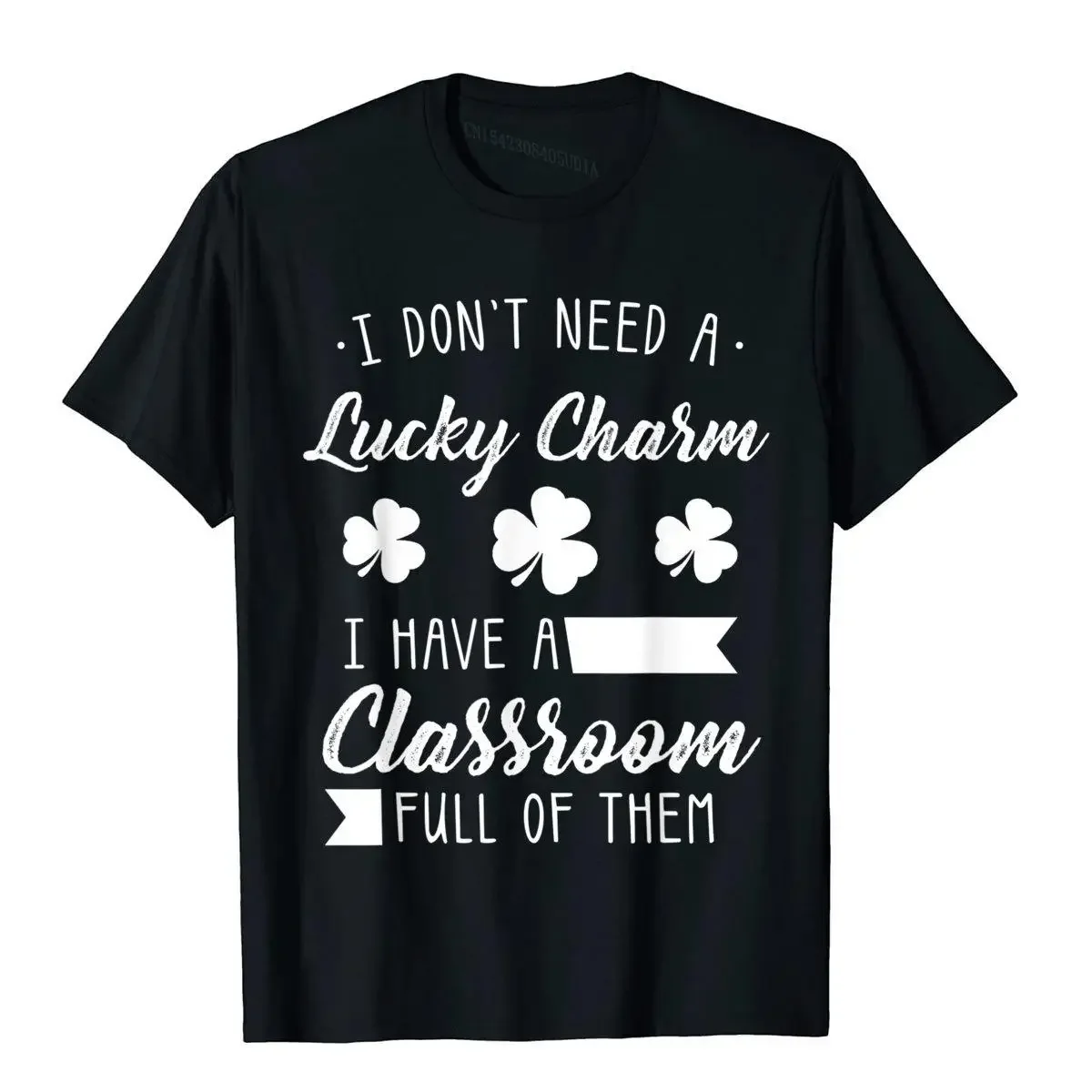 Cute St. Patrick's Day Teacher Shirt Funny Shamrock Gift Tees Fashion Preppy Style Cotton Men's T Shirts Group Harajuku Camisas