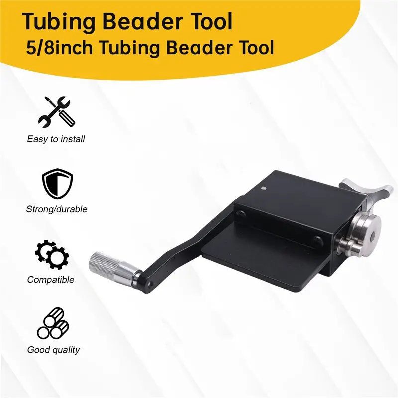 

RABIT AS59~ Intercooler Pipe Bead Form Roller Machine Steel Tube Pipe Beading Tool For 5/8In And Larger Pipes Manual Tubing