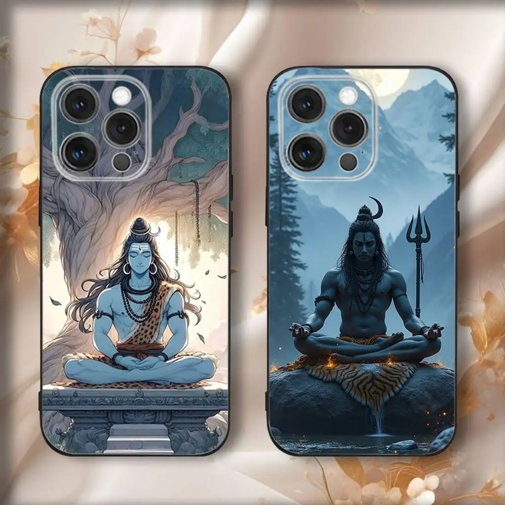 

Чехол для телефона Lord Shiva Mahadevs для iPhone 17,16,15,14,13,12,11,Pro,Max,Plus,Air,X,XS,XR,SE,8,7,Mini,Soft Black Funda