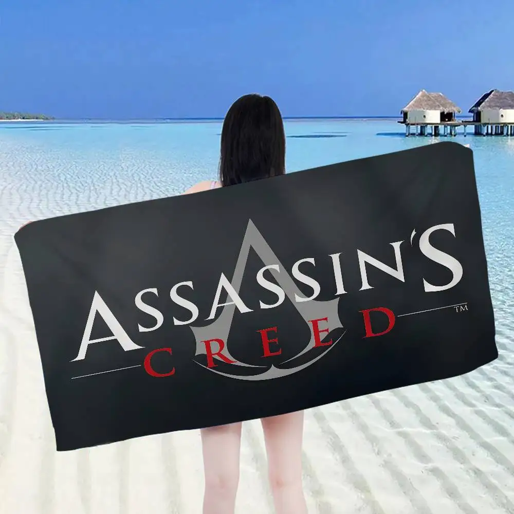 A-Assassins CreedS Microfiber Blanket Quick Drying Beach Towels Oversized Printing Super Absorbent Pool Towel Blanket