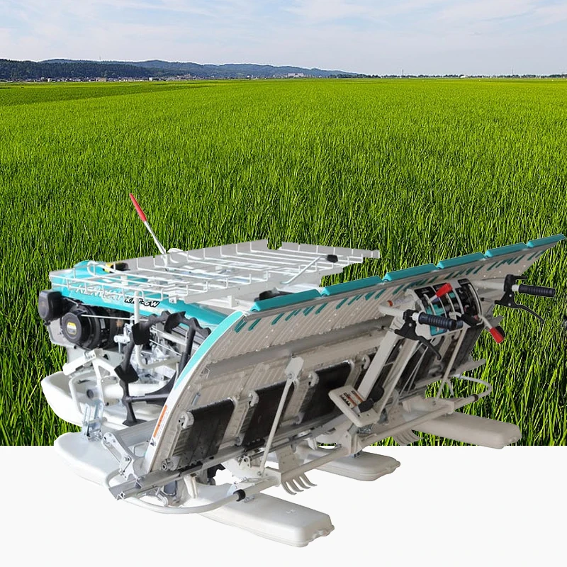 Factory Supply Cheapest Price 4 dow Rice Transplanter Pars Rice Transplanter Machine in Tyres for Machine Using Tractor