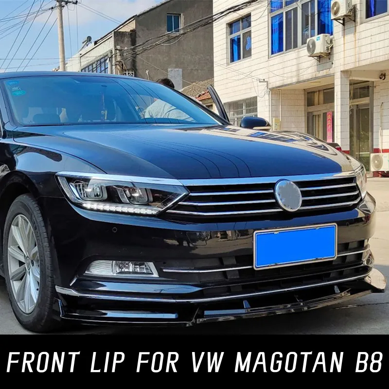 

For VW Magotan B8 2017 2018 2019 Front Bumper Lip Chin Spoiler Splitter Diffuser Protection Guard Deflector Car Accessories Part