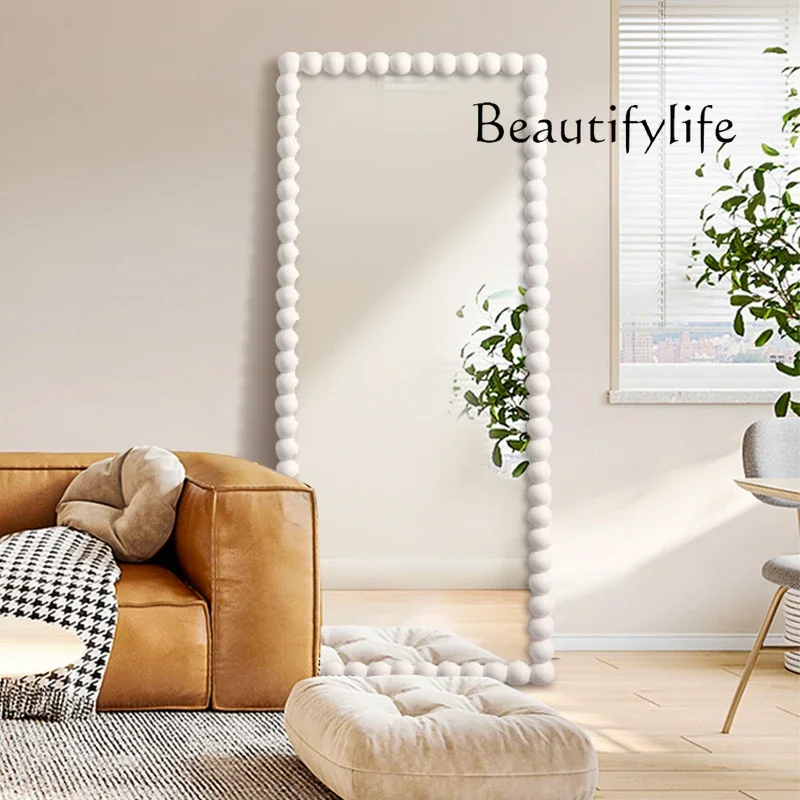 M Nordic Full-body Mirror Clothing Store Fitting Floor Mirror American Floor-to-ceiling Wall-mounted Large Mirror Special-shaped