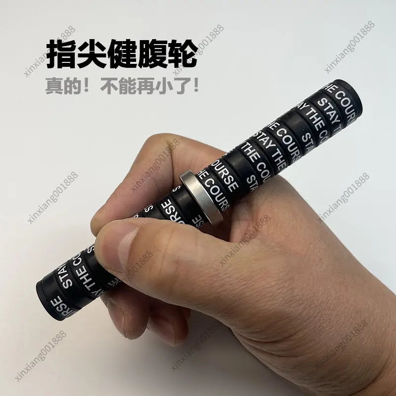Finger-Tip Mini Ab Wheel Portable Stainless Steel Abdominal Wheel for Advanced Users Fitness Equipment