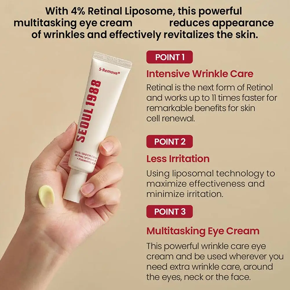 Original Seoul 1988 Retinol Skin Care Set - Facial Essence Firming Eye Cream Moisturizer Lightening Repairing Korean Skin Care