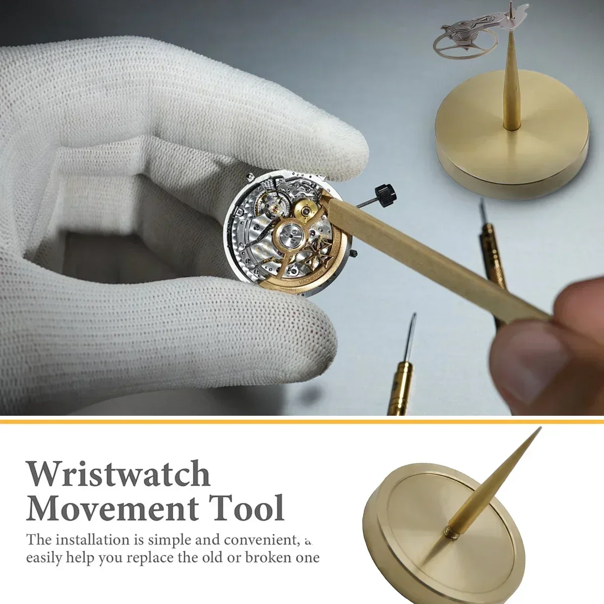 1/2 Stück Uhren-Staubschutzabdeckung mit Ablage, Uhrwerk-Reparaturwerkzeug, Schmuckwerkzeuge, Ersatzschutz, Uhrmacher-Reparaturwerkzeug – Detail 10