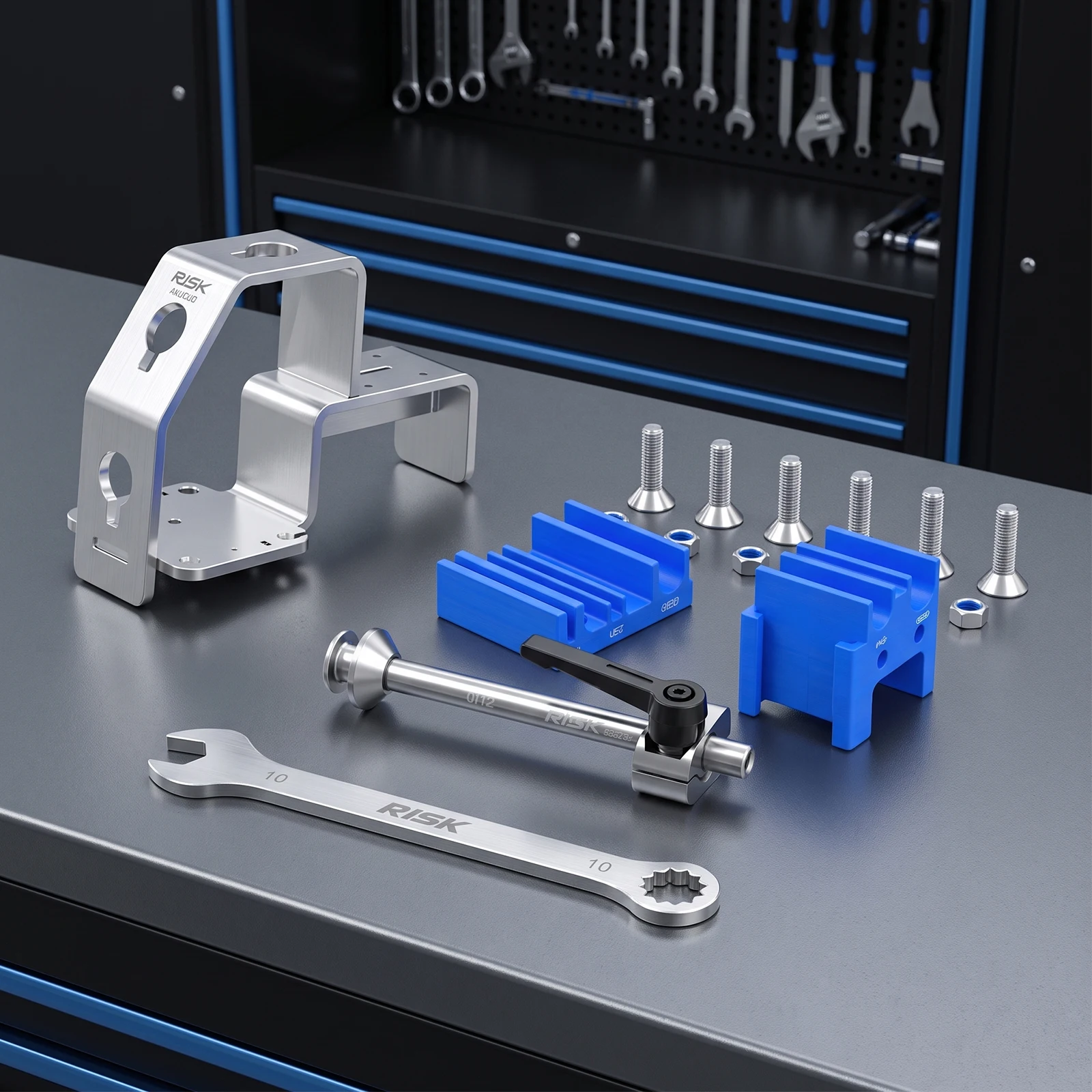 Aluminum Bike Fork Holder Stand for 5mm Quick Release 12 15 20mm Thru Axle Hub Wheel Repair Workbench Vise Mount